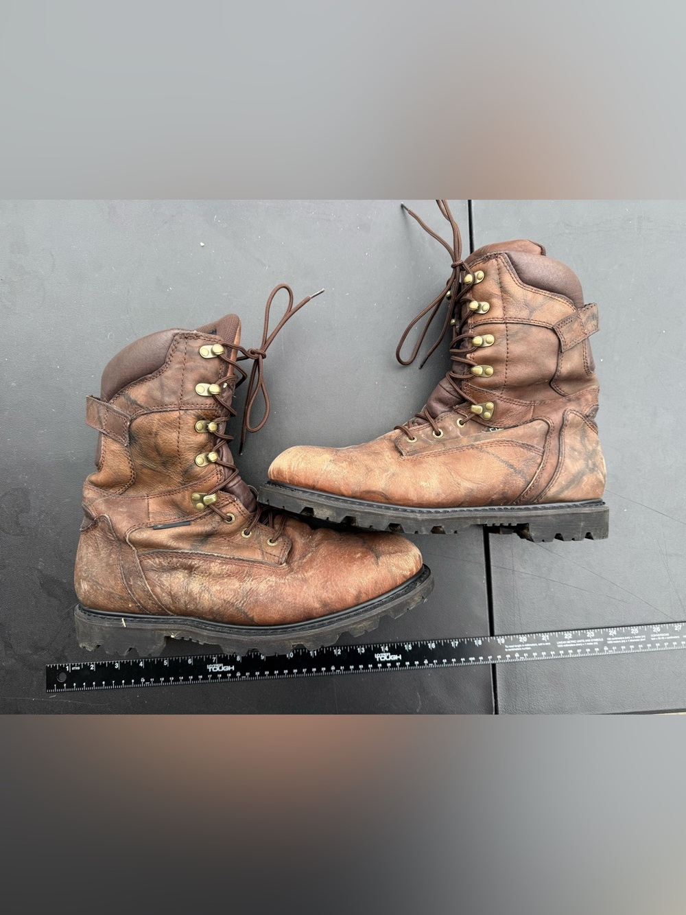 Red Head Brand Co 3M Thinsulate Brown Leather Lace-Up Tactical Work Boots